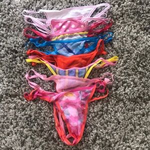 Lot of 8 Victoria’s Secret Pink thongs